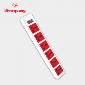 Ổ cắm Xoay 90° Điện Quang ESK RT 53YW 2USB (5 lỗ 3 chấu, 2USB, màu vàng trắng) (Sao chép)
