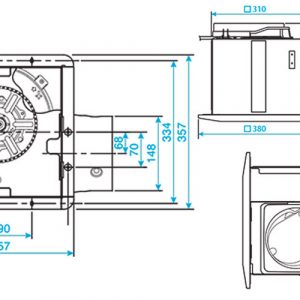 Quạt hút gắn trần 2 cấp tốc độ FV – 32CH9