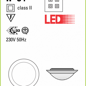 Đèn led trang trí Rio hình tròn 18W chụp mờ Sino RI18LO 3 Đèn led trang trí Decor hình tròn 12W Sino VBD1012L (Sao chép)