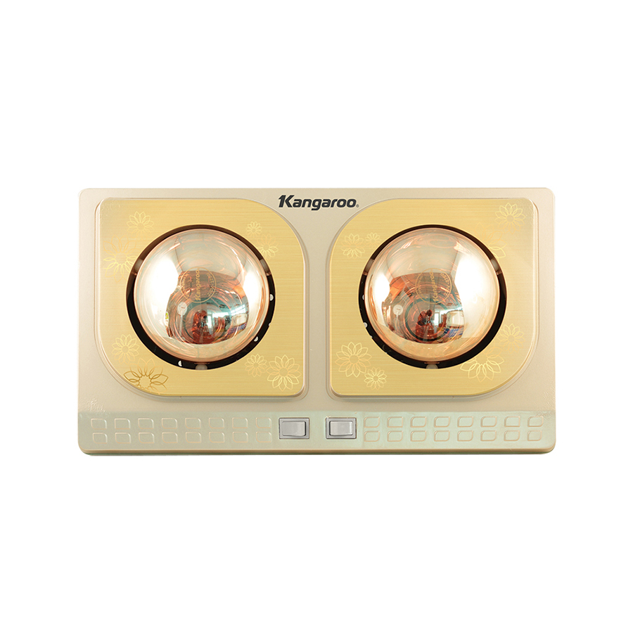 Đèn sưởi nhà tắm 2 bóng Kangaroo KG248 1 Den Suoi Kangaroo Kg248