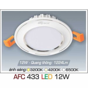 đèn Downlight Am Tran Anfaco Afc 433 12w 1c