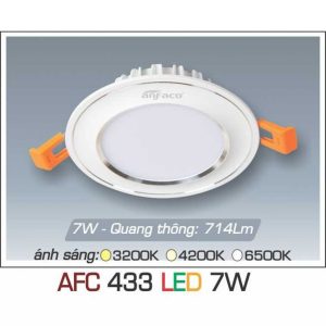 đèn Downlight Am Tran Anfaco Afc 433 7w 1c