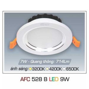 đèn Downlight Am Tran Anfaco Afc 528b 9w 1c