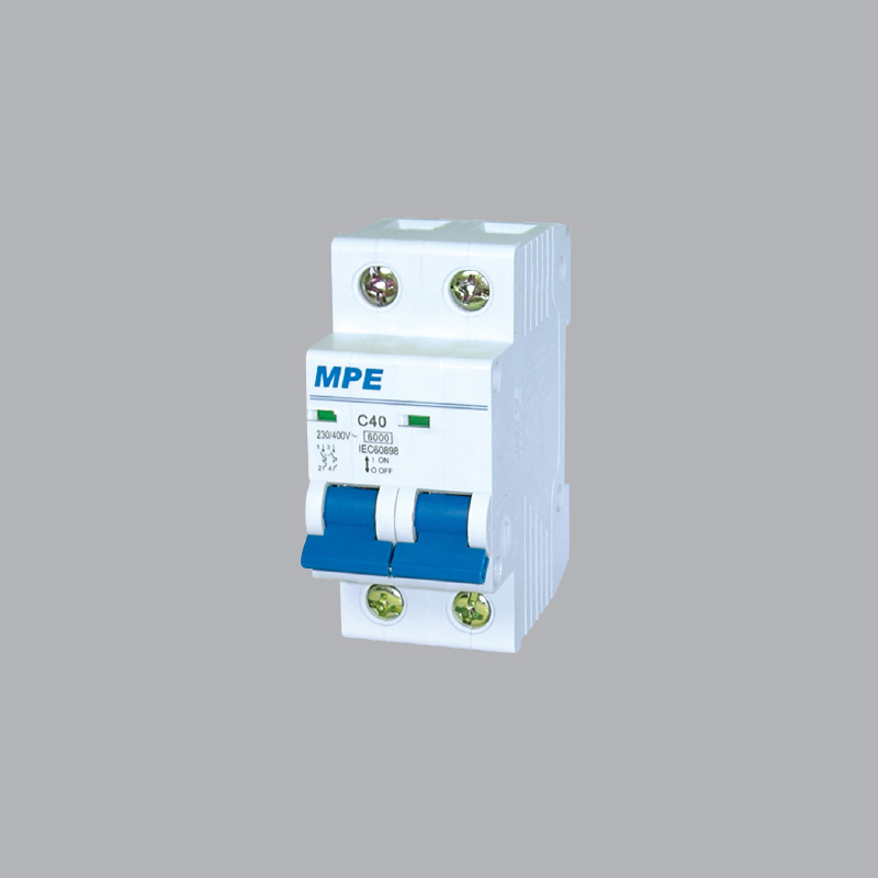 Cầu dao tự động MCB 2P 63A 6KA MPE có mã MP6-C263 1 Cầu dao tự động MCB 2P 63A 6KA MPE có mã MP6-C263