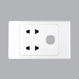 Ổ cắm đôi 2 chấu 16A và 1 lỗ MPE A20US2XN