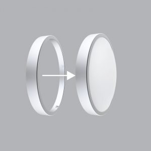 Viền đèn Led ốp trần màu xám bạc MPE BD30 S