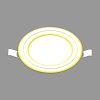 Đèn Downlight 3s seri viền vàng 9W 3 màu Nanoco NDL09CG90