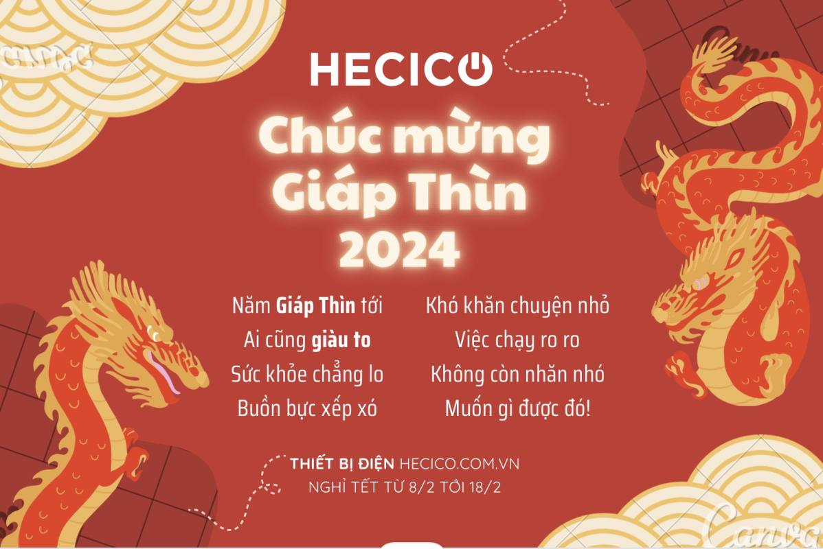 Hecico Chúc Mừng Giáp Thìn 2024