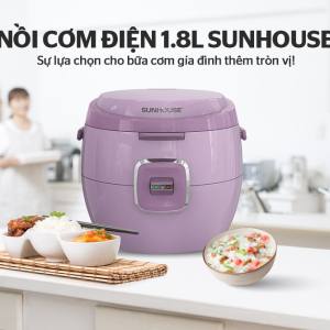 NỒI CƠM ĐIỆN 1.8L SUNHOUSE SHD8663V