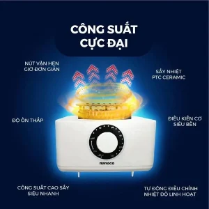 Tủ sấy quần áo Nanoco NCD2207